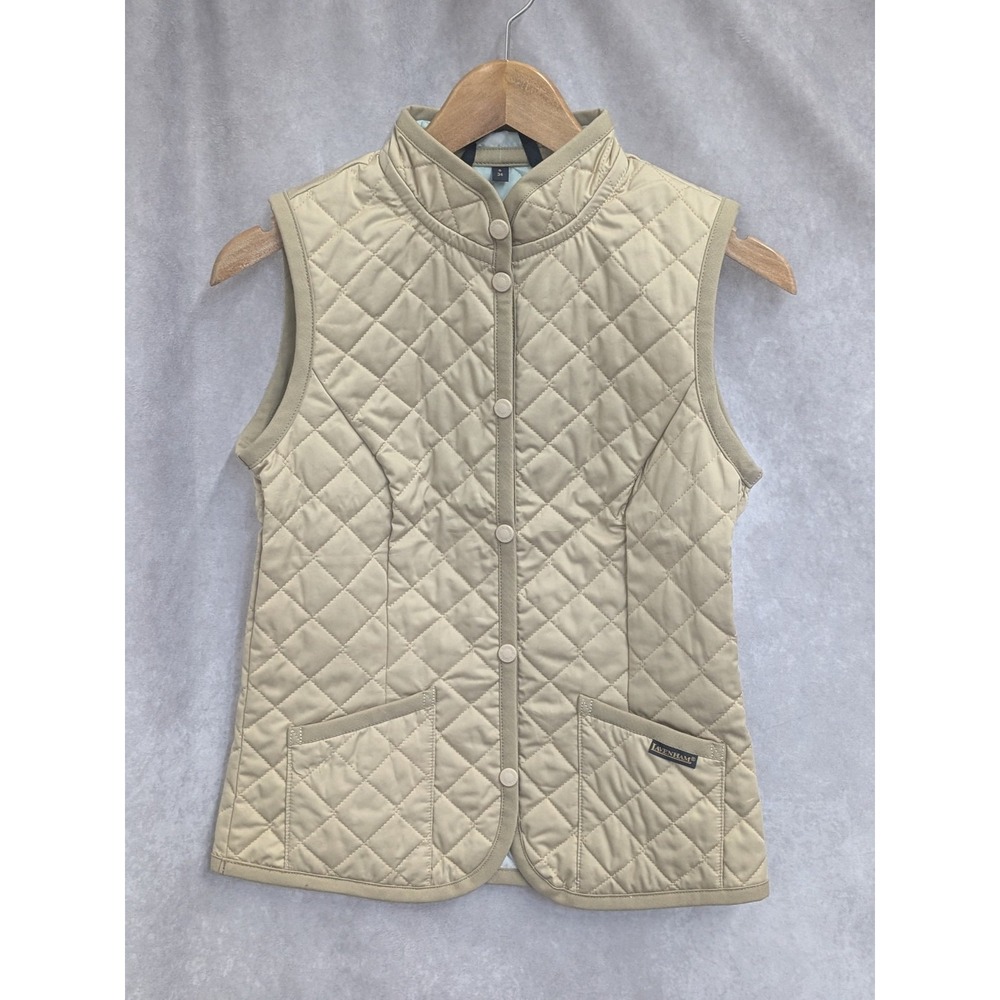 Lavenham Women Cotton Mickfield Gilet Twill Vest Size 6 UK‎ 34 EU Twill Putty